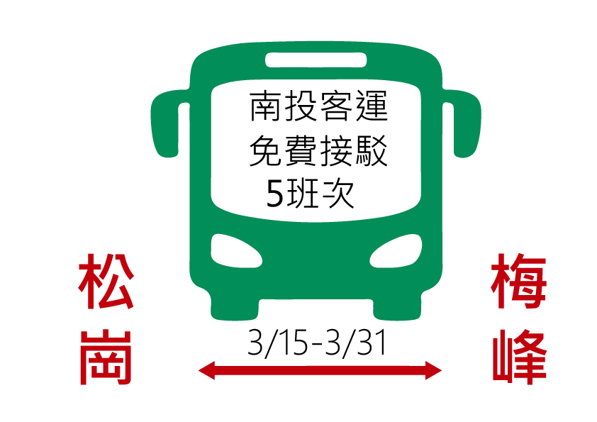 2025春之饗宴-南投客運接駁時刻表(松崗-梅峰)